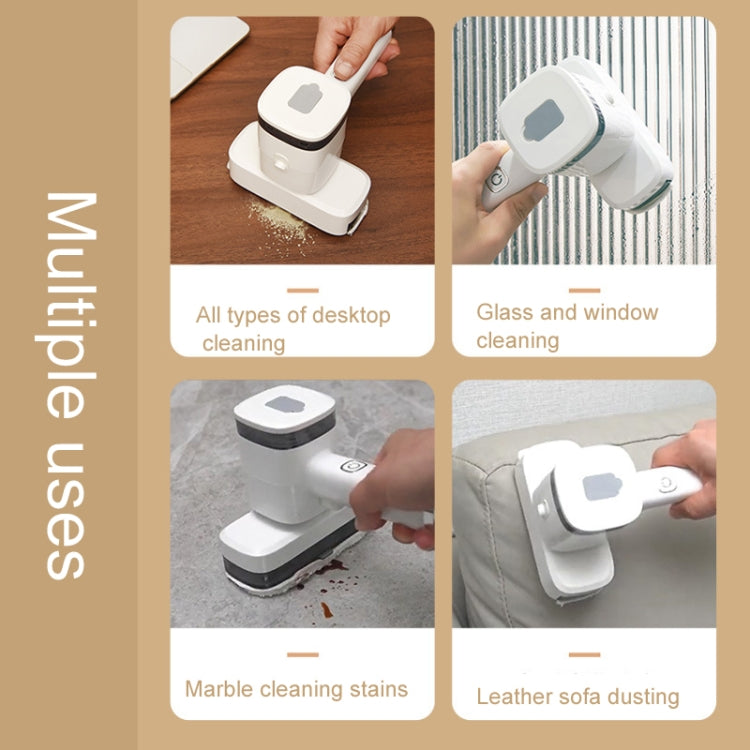12W Multi-functional Wireless Handheld Cleaner Window Scraping(White) - free shipping - PMC TechLife - Order now!