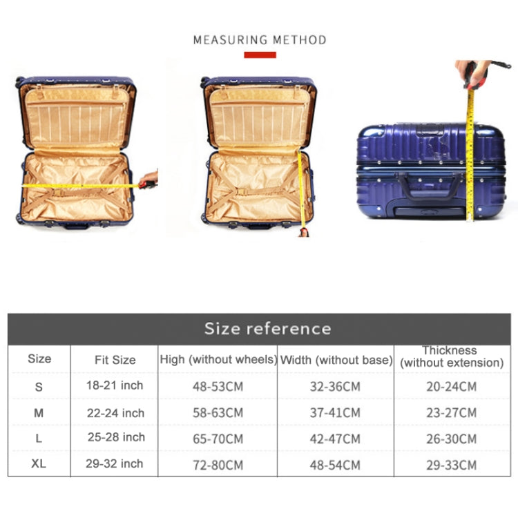 Thickened Wear-resistant Stretch Luggage Dust-proof Protective Cover, Size: L(Black) - free shipping - PMC TechLife - Order now!
