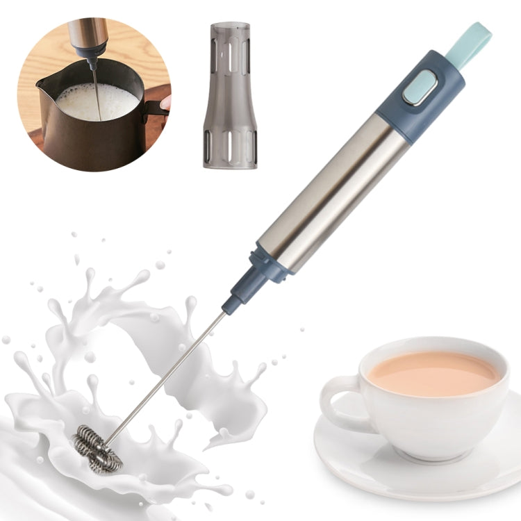 304 Stainless Steel Hand-held Electric Milk Foamer Coffee Utensil(Yellow) - Stirrer & Squeezer by PMC Jewellery | Online Shopping South Africa | PMC Jewellery