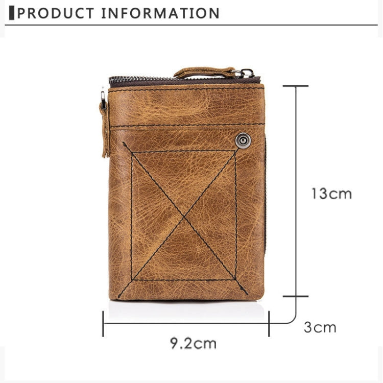 BULL CAPTAIN 013 RFID Anti-theft Detachable Retro Leather Wallet with Multiple Dard Dlots(Brown) - free shipping - PMC TechLife - Order now!