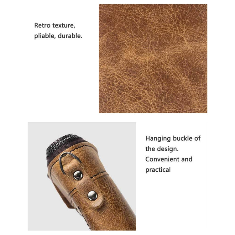 BULL CAPTAIN 013 RFID Anti-theft Detachable Retro Leather Wallet with Multiple Dard Dlots(Brown) - free shipping - PMC TechLife - Order now!