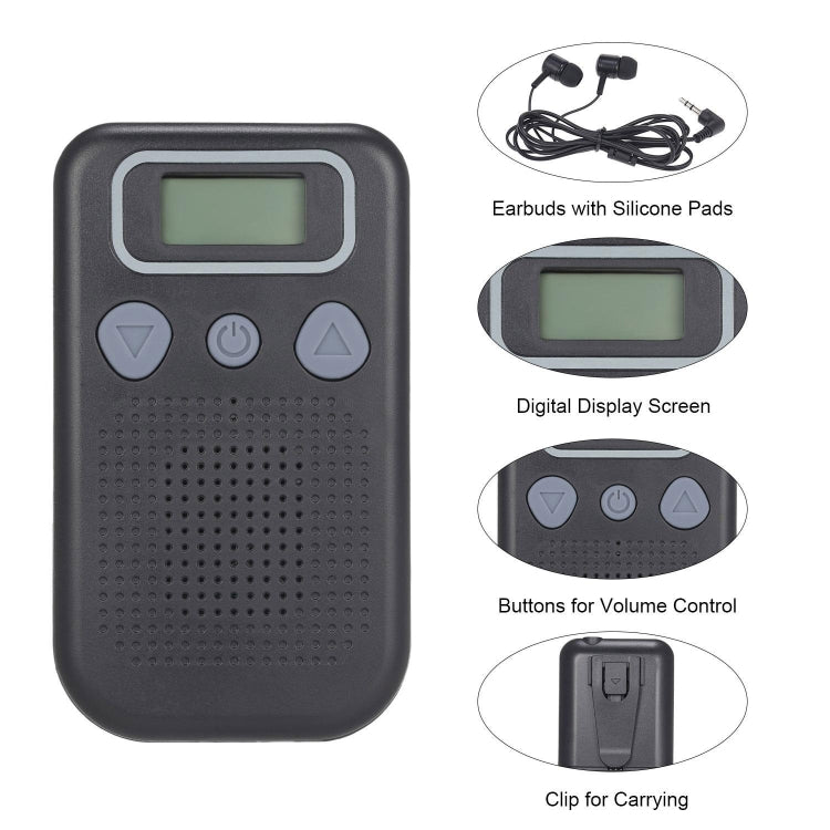 19A  Hearing Aids Sound Amplifier Battery Powered In Ear Hearing Enhancement Device(Black) - Hearing Aids by PMC TechLife | Online Shopping South Africa | PMC TechLife