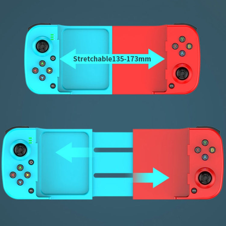 D3 Telescopic BT 5.0 Game Controller For IOS Android Mobile Phone(Red Blue) - Controller Gamepad by PMC TechLife | Online Shopping South Africa | PMC TechLife