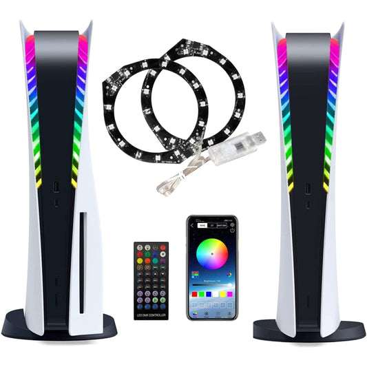 For PS5 RGB Lights Strips 8 Colors Multiple Decoration Led Lights with Remote Controller - Others by PMC Jewellery | Online Shopping South Africa | PMC Jewellery