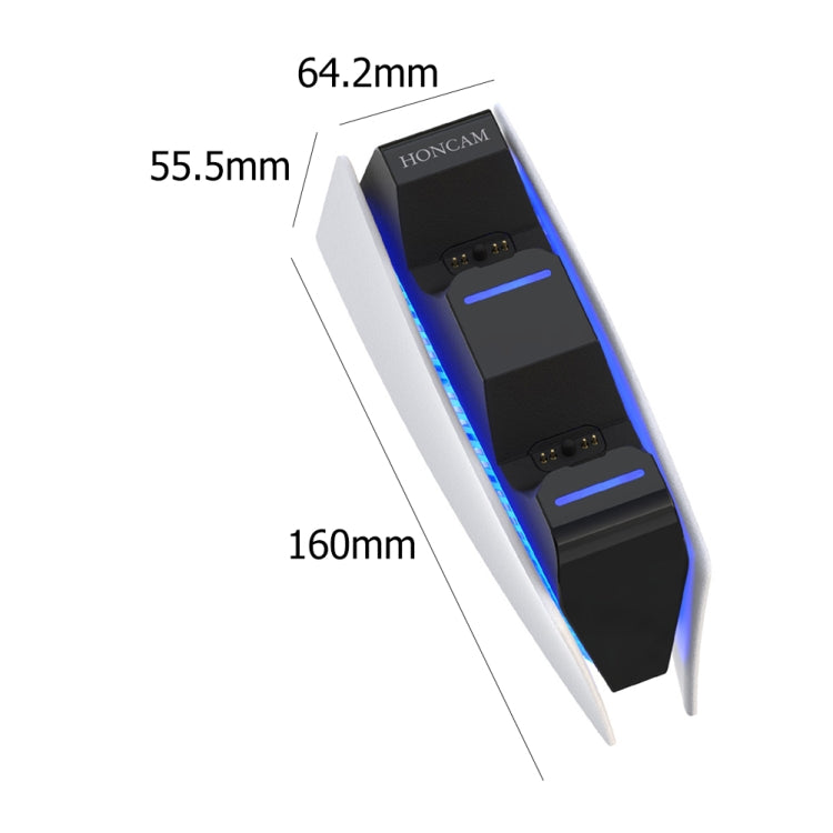HONCAM For PS5 Gamepad Charger Dual Dock Charger(White) - free shipping - PMC TechLife - Order now!