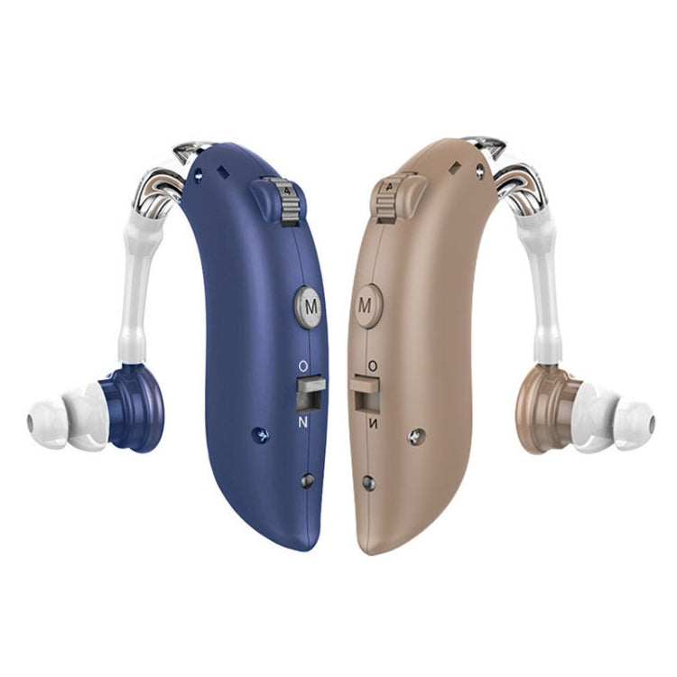 GM-105 Smart Noise Cancelling Ear-hook Rechargeable Elderly Hearing Aids, Spec: EU Plug(Blue) - Hearing Aids by PMC TechLife | Online Shopping South Africa | PMC TechLife