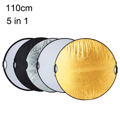 Selens  5 In 1 (Gold / Silver  / White / Black / Soft Light) Folding Reflector Board, Size: 110cm Round -  by Selens | Online Shopping South Africa | PMC Jewellery