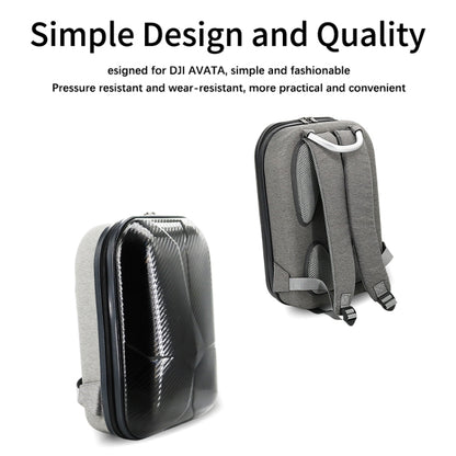 For DJI Avata Carbon Fiber Backpack Shockproof And Waterproof Bag(Black and Gray) -  by PMC Jewellery | Online Shopping South Africa | PMC Jewellery