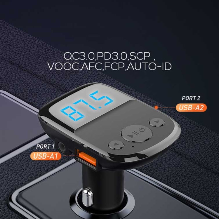 LDNIO C706Q QC3.0+AUTO-ID Car Bluetooth FM Music Digital Display Car Charger with Micro USB Cable - free shipping - PMC TechLife - Order now!