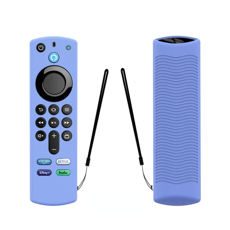 2 PCS Y27 For Alexa Voice Remote 3rd Gen Silicone Non-slip Protective Cover(Luminous Blue) - Remote Control Covers by PMC TechLife | Online Shopping South Africa | PMC TechLife