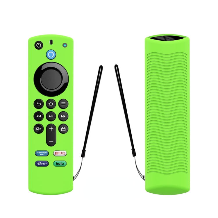 2 PCS Y27 For Alexa Voice Remote 3rd Gen Silicone Non-slip Protective Cover(Luminous Green) - Remote Control Covers by PMC TechLife | Online Shopping South Africa | PMC TechLife
