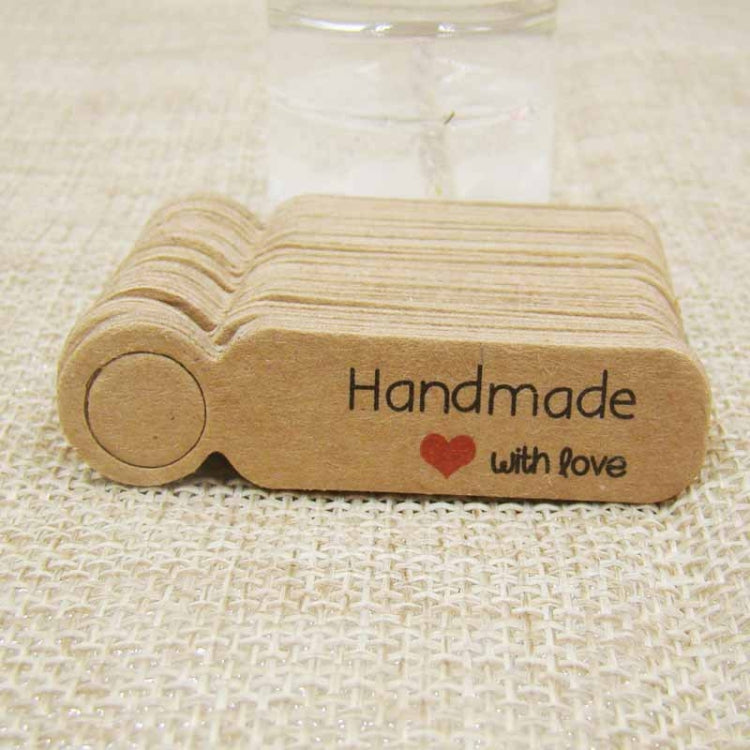 100pcs /Set Small Retro Baking Label DIY Jewelry Price Tag Bookmark Gift Card, Specification: Handmade Cowhide - free shipping - PMC TechLife - Order now!