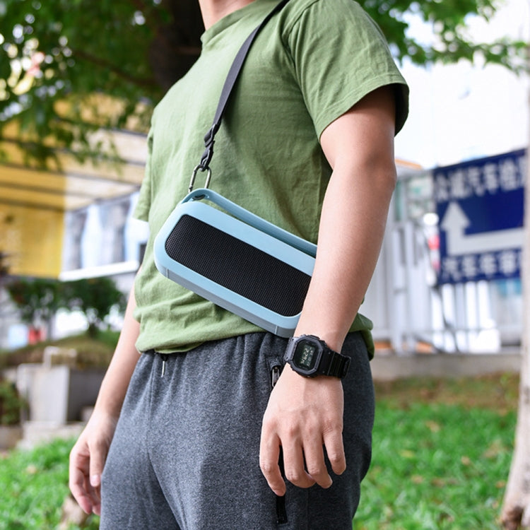 For Bose SoundLink Flex Bluetooth Speaker Silicone Protective Case Cover With Shoulder Strap(Blue) - Protective Case by PMC TechLife | Online Shopping South Africa | PMC TechLife