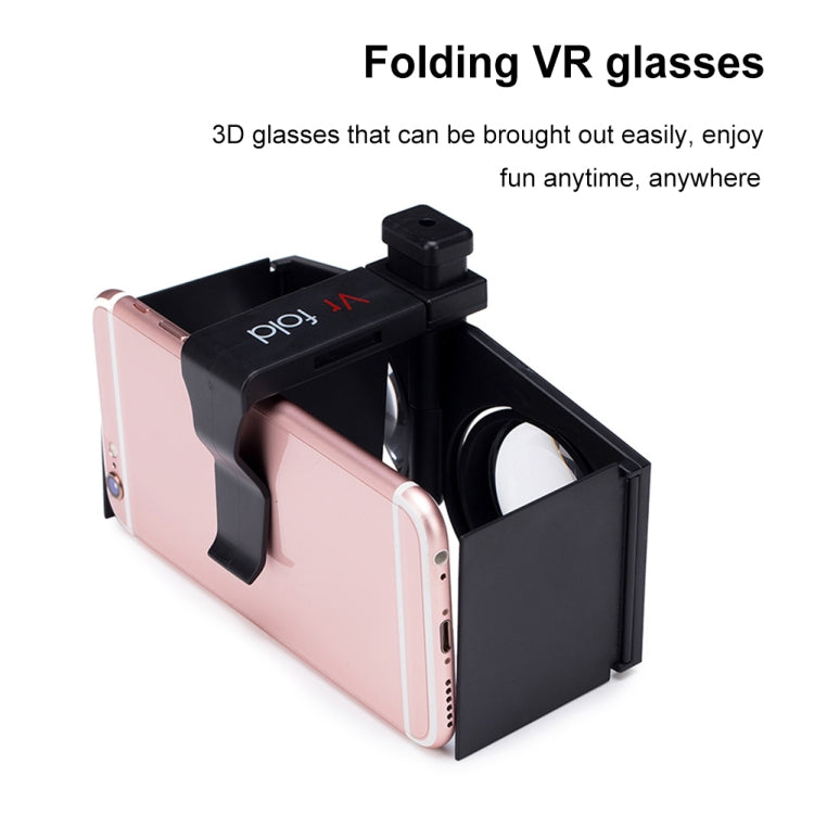 Vr fold V1 Panoramic View Convenient Folding VR Glasses(Black) - free shipping - PMC TechLife - Order now!