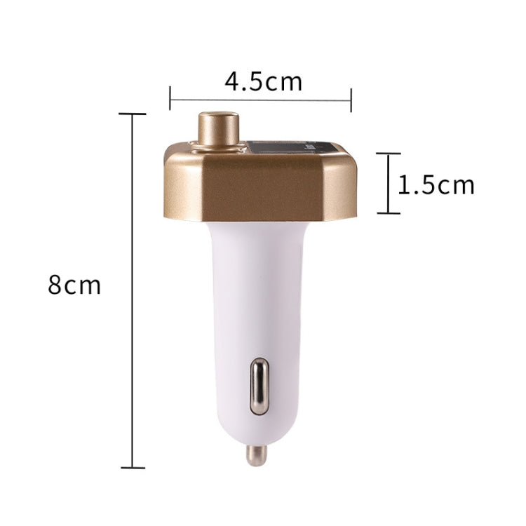 B9 Smart Digital Display Dual USB Bluetooth Car Charger with Hands-free Call Function(Silver) - Car Charger by PMC TechLife | Online Shopping South Africa | PMC TechLife