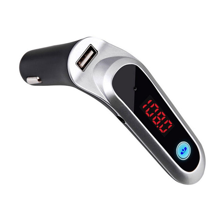 S7 Smart Digital Display Music Player Calling Car Charger, Color: Silver - Bluetooth Car Kits by PMC Jewellery | Online Shopping South Africa | PMC Jewellery