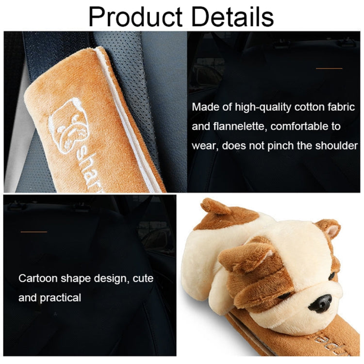 002 Cute Cartoon Thicked Seat Belt Anti-Strangled Protective Cushion, Length: 23cm (Gray Fox) - Seat Belts & Padding by PMC TechLife | Online Shopping South Africa | PMC TechLife | Buy Now Pay Later Mobicred