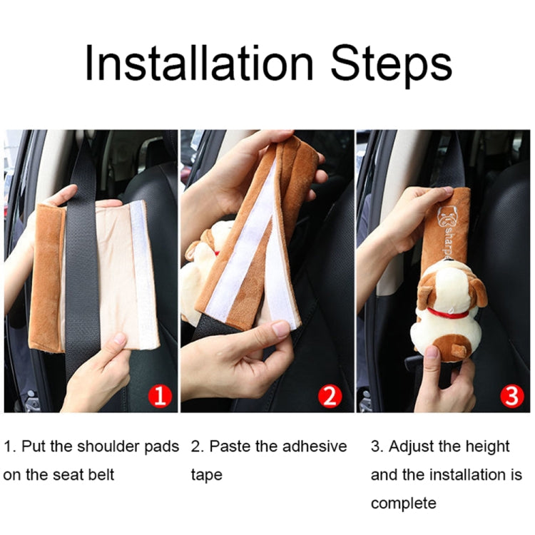 002 Cute Cartoon Thicked Seat Belt Anti-Strangled Protective Cushion, Length: 23cm (Gray Fox) - Seat Belts & Padding by PMC TechLife | Online Shopping South Africa | PMC TechLife | Buy Now Pay Later Mobicred