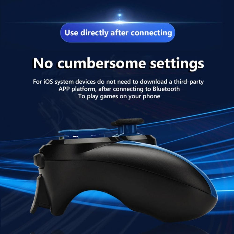 VR SHINECON S9 For Android/iOS Phones Wireless Bluetooth Direct Play Game Handle With Holder(Blue Black) - Gamepads by VR SHINECON | Online Shopping South Africa | PMC Jewellery | Buy Now Pay Later Mobicred