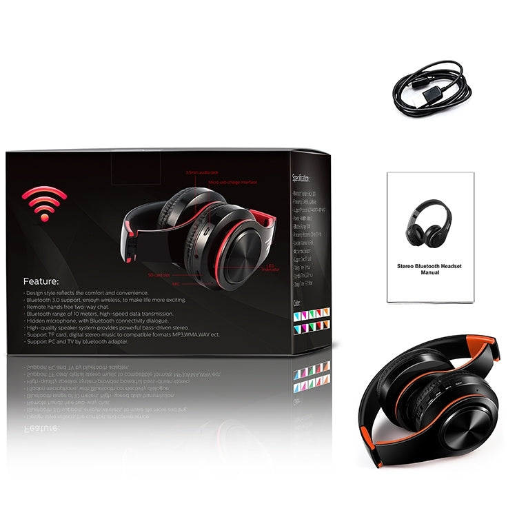 LPT660 Bluetooth Wireless Headset HIFI Stereo Sports Headphones(White+Blue) - Headset & Headphone by PMC TechLife | Online Shopping South Africa | PMC TechLife