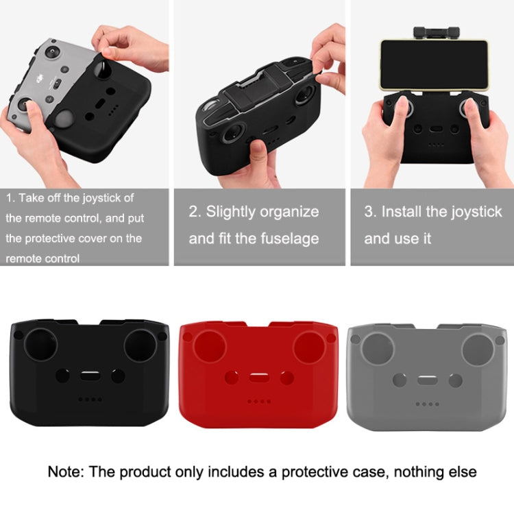 BRDRC DJI-7559 For DJI Mavic 3 / Mini 3 / 3 Pro Remote Control Silicone Protective Cover(Black) - Others by BRDRC | Online Shopping South Africa | PMC Jewellery