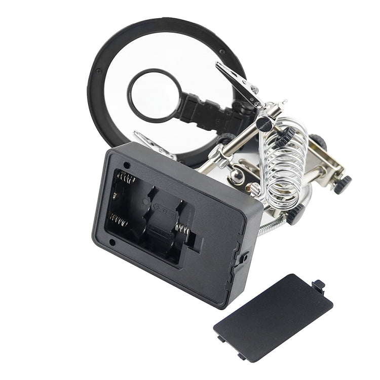 16129-C 2.5X/7.5X/10X LED Lighting Auxiliary Bracket Maintenance Magnifier(EU Plug) - Others by PMC TechLife | Online Shopping South Africa | PMC TechLife