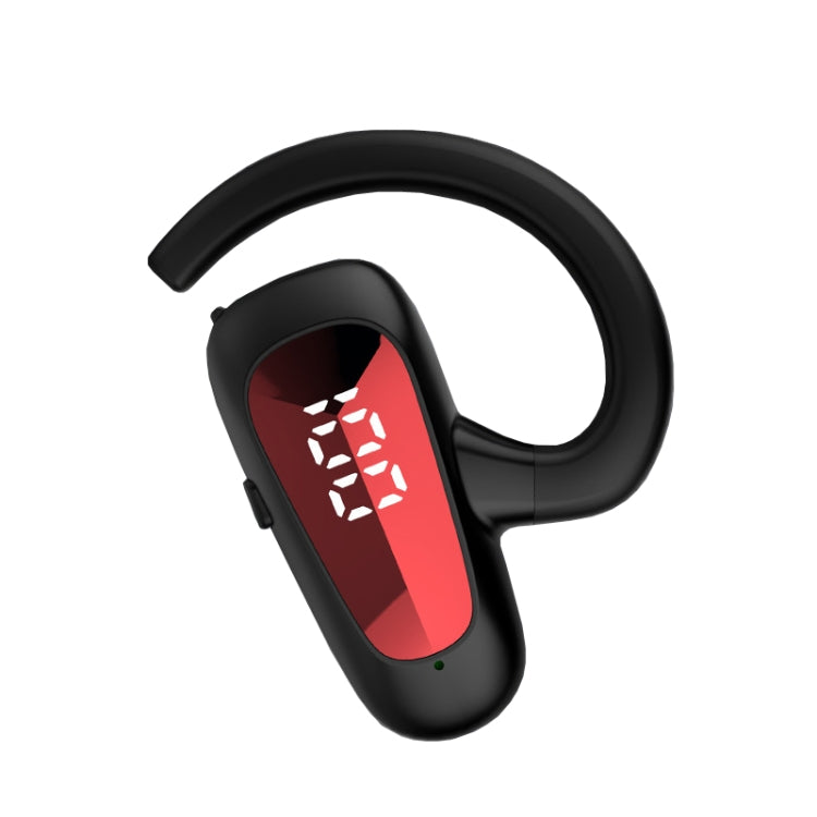 Bone Conduction Concepts Digital Display Stereo Bluetooth Earphones, Style: Single Ear(Red) - Bluetooth Earphone by PMC TechLife | Online Shopping South Africa | PMC TechLife