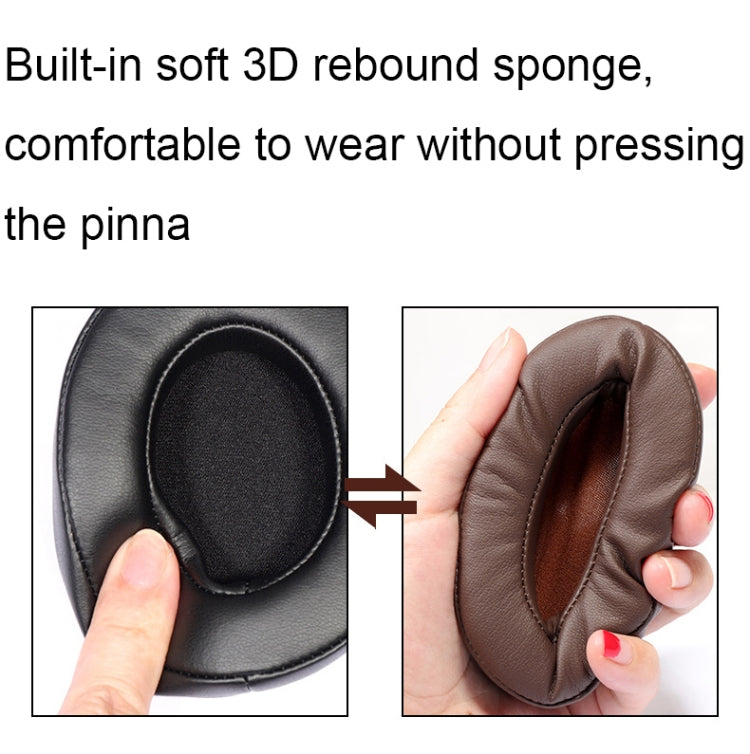 For Edifier W855BT 1pair Headset Soft and Breathable Sponge Cover, Color: Brown Lambskin - Earmuff & Pad by PMC TechLife | Online Shopping South Africa | PMC TechLife