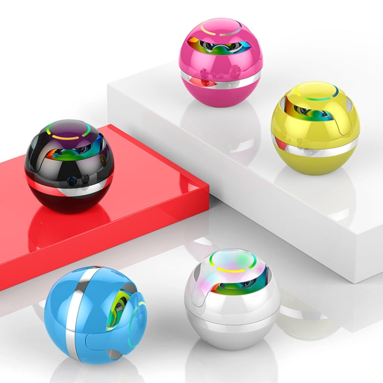 GS009 Bluetooth 4.2 Round Ball Small Speaker With Colorful Light Support TF Card / FM(Blue) - Desktop Speaker by PMC TechLife | Online Shopping South Africa | PMC TechLife | Buy Now Pay Later Mobicred