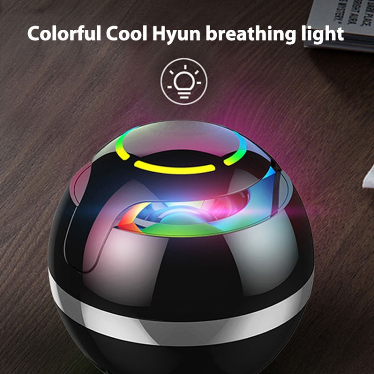 GS009 Bluetooth 4.2 Round Ball Small Speaker With Colorful Light Support TF Card / FM(Blue) - Desktop Speaker by PMC TechLife | Online Shopping South Africa | PMC TechLife | Buy Now Pay Later Mobicred