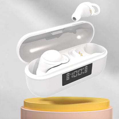 X999 Mini Wireless Noise Reduction With Digital Display Charging Bin Bluetooth Earphone(White) - Bluetooth Earphone by PMC Jewellery | Online Shopping South Africa | PMC Jewellery