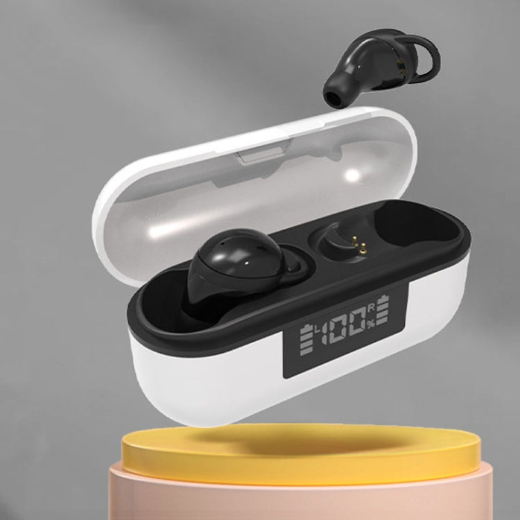 X999 Mini Wireless Noise Reduction With Digital Display Charging Bin Bluetooth Earphone(Black) - Bluetooth Earphone by PMC TechLife | Online Shopping South Africa | PMC TechLife