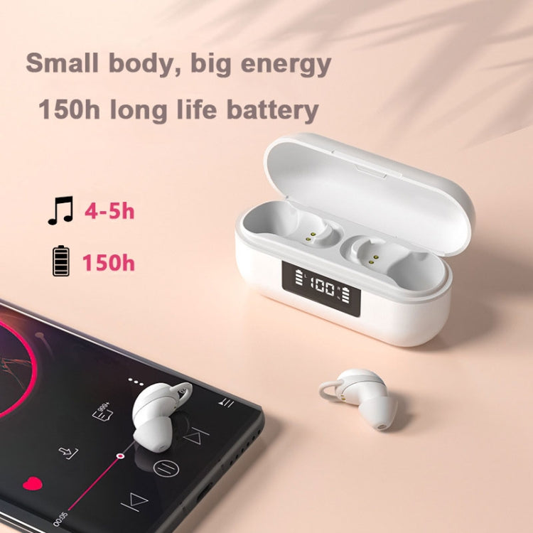 X999 Mini Wireless Noise Reduction With Digital Display Charging Bin Bluetooth Earphone(Pink) - Bluetooth Earphone by PMC Jewellery | Online Shopping South Africa | PMC Jewellery