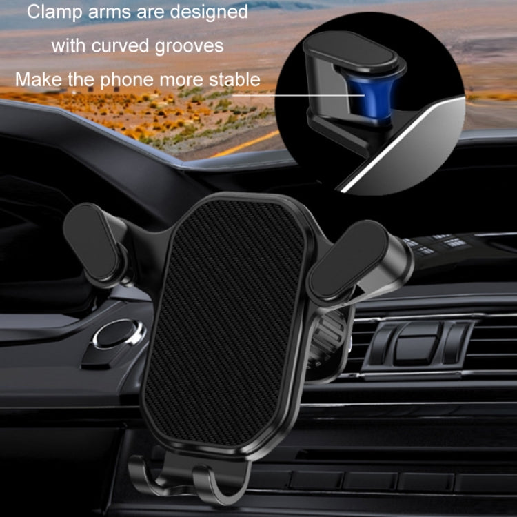 Car Air Outlet Upside-down Hook Strong Mobile Phone Holder(High-grade Black) - Car Holders by PMC TechLife | Online Shopping South Africa | PMC TechLife