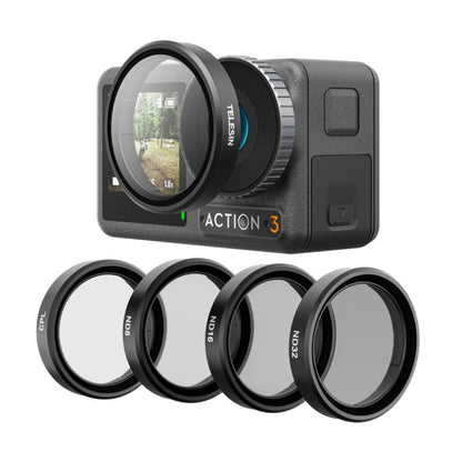 For DJI OSMO Action 3 / 4 TELESIN ND CPL Filter Set Aluminium Alloy Frame Lens(CPL+ND8/16/32 Set) -  by TELESIN | Online Shopping South Africa | PMC Jewellery