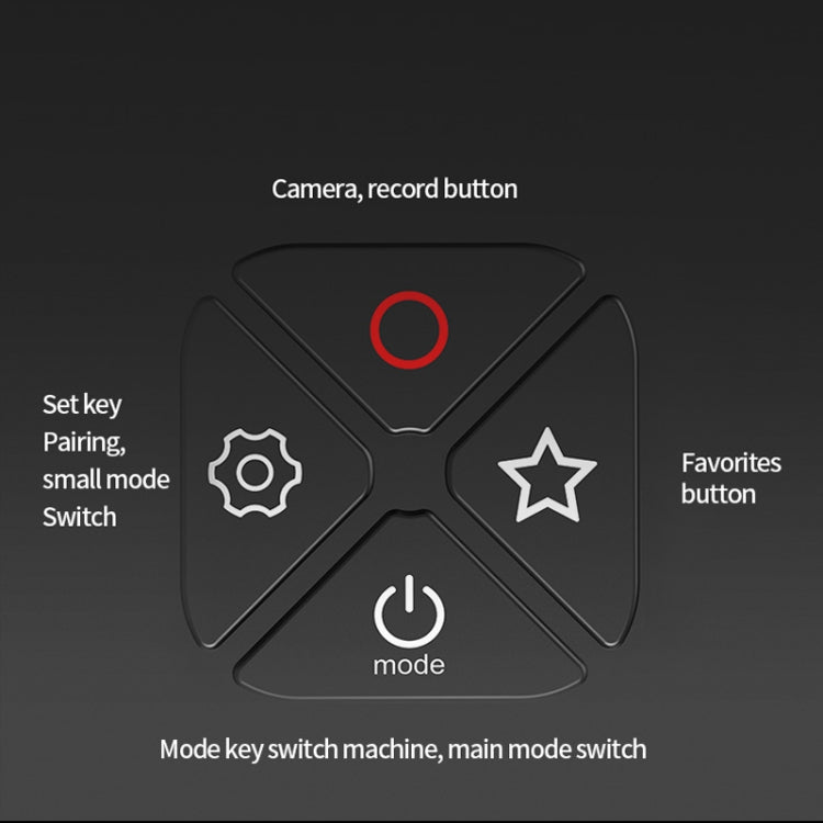 TELESIN T10 80m Bluetooth Remote Control  For GoPro Hero11 Black / HERO10 Black / HERO9 Black / HERO8 Black /Max -  by PMC TechLife | Online Shopping South Africa | PMC TechLife | Buy Now Pay Later Mobicred