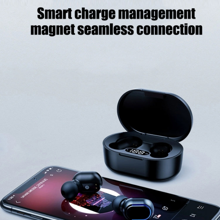 E7s Digital Sports Waterproof TWS Bluetooth 5.0 In-Ear Headphones(Black) - TWS Earphone by PMC TechLife | Online Shopping South Africa | PMC TechLife