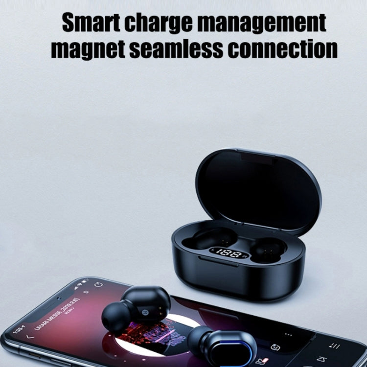 E7s Digital Sports Waterproof TWS Bluetooth 5.0 In-Ear Headphones(Blue) - TWS Earphone by PMC Jewellery | Online Shopping South Africa | PMC Jewellery
