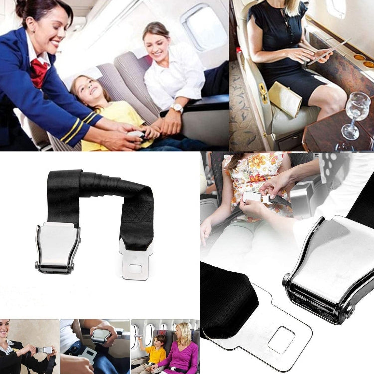 Two Point Aircraft Buckle Adjustable Seat Belt Extended Band(Black) - free shipping - PMC TechLife - Order now!