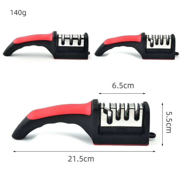 2pcs Kitchen Multifunctional Hangable Multi-segment Handheld Knife Sharpener, Specification: 3 Stage - free shipping - PMC TechLife - Order now!