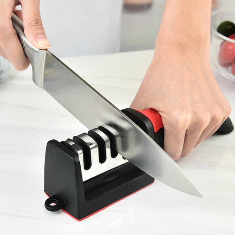 2pcs Kitchen Multifunctional Hangable Multi-segment Handheld Knife Sharpener, Specification: 3 Stage - free shipping - PMC TechLife - Order now!