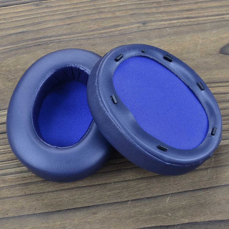 For Sony WH-XB910N XB910N 2pcs Headset Earmuffs Sponge Cover(Blue) - Earmuff & Pad by PMC TechLife | Online Shopping South Africa | PMC TechLife