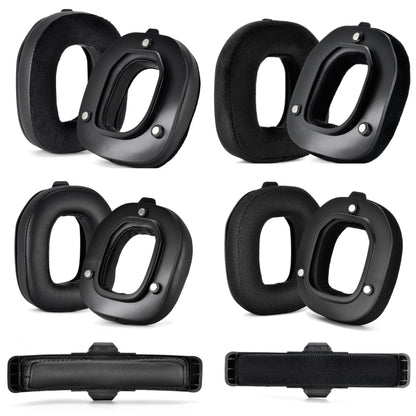 For Logitech Astro A50 Gen4 Headset Replacement Accessory ,Spec: 2pcs Protein Leather Earmuffs - Earmuff & Pad by PMC Jewellery | Online Shopping South Africa | PMC Jewellery