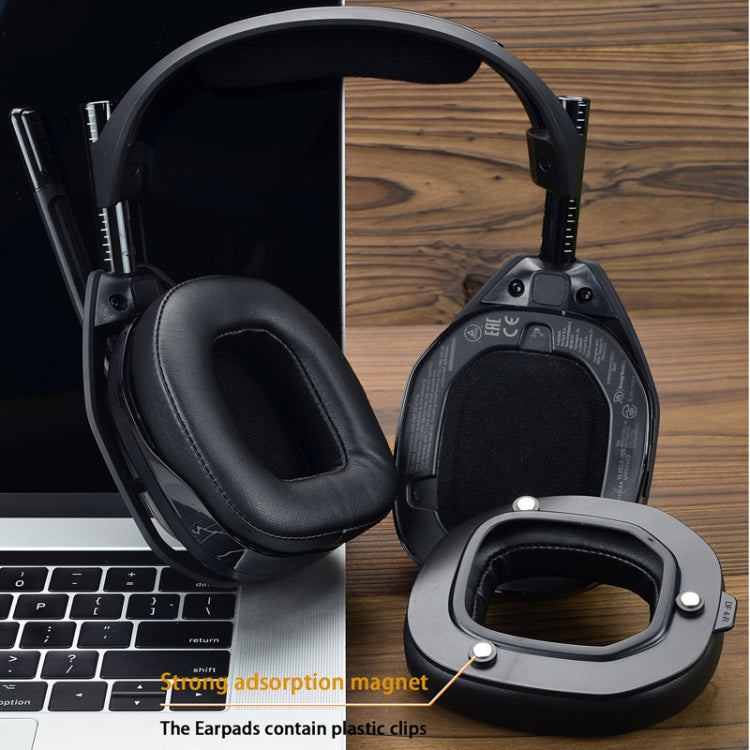 For Logitech Astro A50 Gen4 Headset Replacement Accessory ,Spec: 2pcs Protein Leather Earmuffs - Earmuff & Pad by PMC Jewellery | Online Shopping South Africa | PMC Jewellery