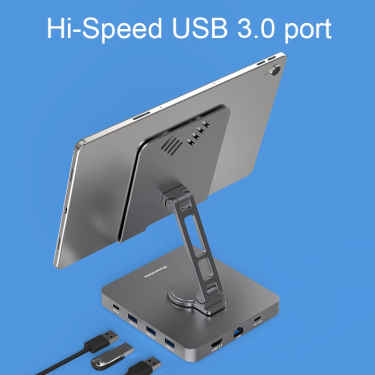 Blueendless 4K HD 60Hz Type-C/USB-C Expansion Dock Mobile Phone Tablet Holder , Spec: 10 in 1 - Desktop Holder by Blueendless | Online Shopping South Africa | PMC Jewellery | Buy Now Pay Later Mobicred