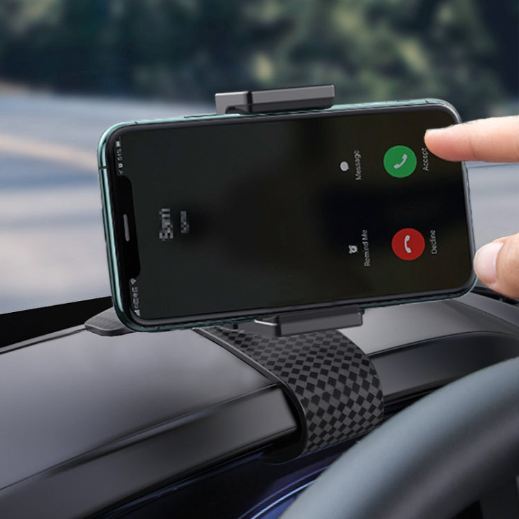 Car Dashboard Navigation Snap-on Mobile Phone Holder(Black) - Car Holders by PMC TechLife | Online Shopping South Africa | PMC TechLife