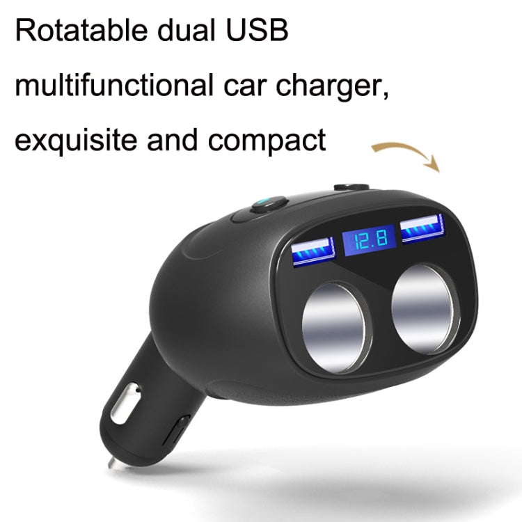 Yopin GC-13 Ordinary Version 5 In 1 Rotatable Dual USB Multifunctional Car Charger - Car Charger by Yopin | Online Shopping South Africa | PMC Jewellery