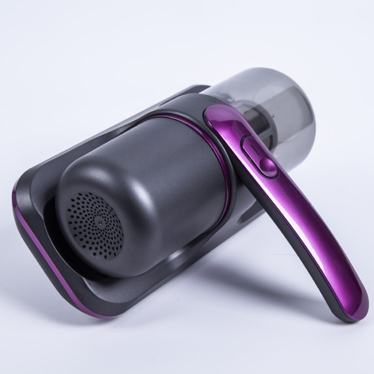 100W 8000 Pa Wireless Charging Mite Removal Instrument Vacuum Cleaner UV Sterilization Machine(Purple) - free shipping - PMC TechLife - Order now!