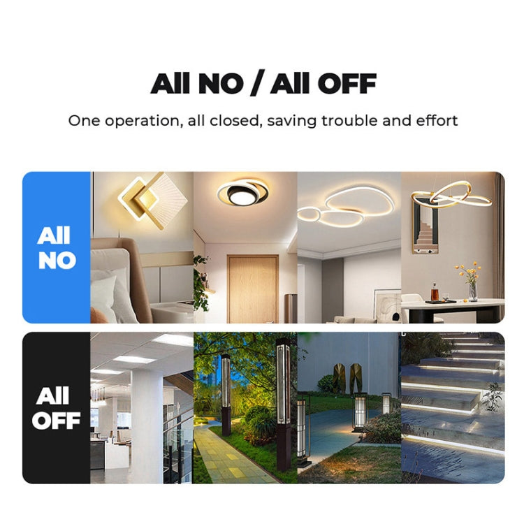 Tuya ZigBee Zero Firewire Touch Wall Remote Control Switch Light Control Voice Switch EU Plug, Style: 2 Gang (White) - Smart Switch by PMC TechLife | Online Shopping South Africa | PMC TechLife