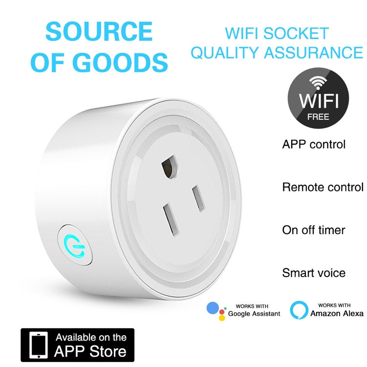 Tuya Smart App Wifi Smart Socket Phone Remote Timing Voice Switch Supports Alexa EU Plug, Style: 16A Power Model - Smart Socket by PMC Jewellery | Online Shopping South Africa | PMC Jewellery